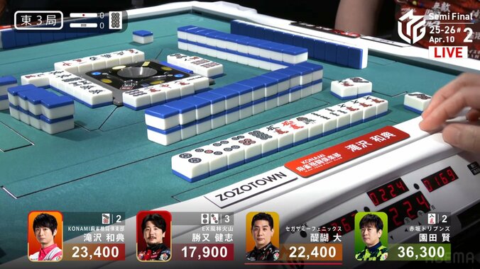 難所？いや楽勝！カン7筒を一発ツモ