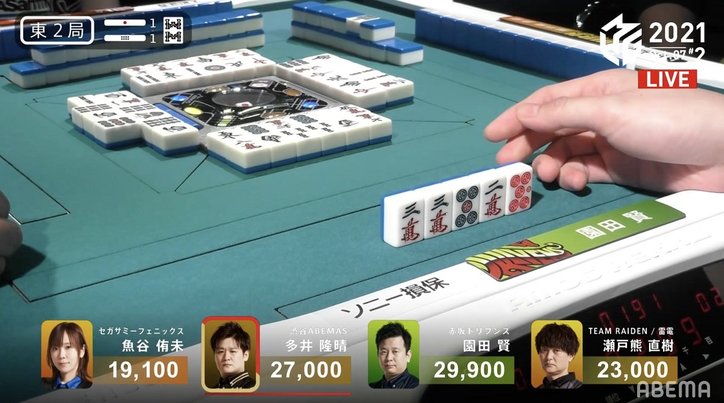 「それ、どうゆうこと…?」最速最強・多井隆晴の困惑顔が話題に「おこはる」「顔含めて芸術点高い」/麻雀・Mリーグ