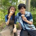 「神カップル」「お似合い過ぎてエモい」田中圭&松本まりか、アイスを頬張る仲良しな2ショットに称賛の声