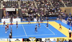 女子バレー、“後ろ向き”スーパーレシーブに騒然「見てるこっちもガッツポーズ」超美技にファン大興奮