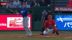 「入ったかと思った」大谷翔平、“軽く振って”フェンス直撃の衝撃打球…“らしい”爆速ツーベースで万全調整アピール「やっぱり怪物」