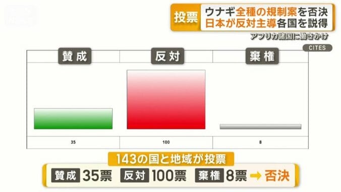 賛成35票、反対100票