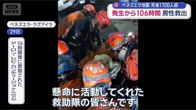 「5日間建物の下敷き」に…
