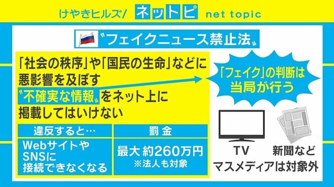 ロシアで成立した“フェイクニュース禁止法”は「法律そのものより運用が重要」 2枚目