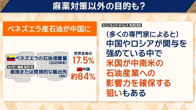 中南米の石油産業への影響力を確保する狙いも