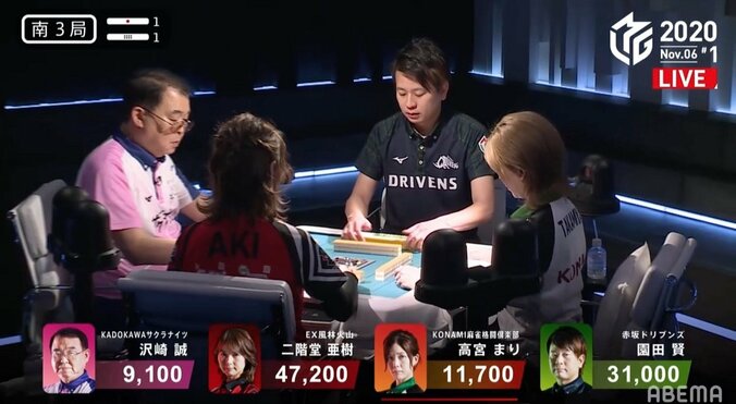 全員好配牌に解説者も「いいですね」×4回 「みんながいい手なら、みんな悪い手の時とか変わらない」の名言も／麻雀・Mリーグ 1枚目