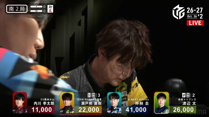 “暴君”瀬戸熊直樹、卓を突き刺す鋭い眼光