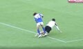 ウソでしょ…！？ 日本代表DF陣、“まさかの光景” 芸人チーム相手に“ガチンコ4バック”披露 板倉・冨安ら豪華布陣にスタジアム大歓声