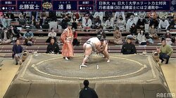 行司が「はっけよ～い」連呼 １分半のこう着状態…“静かな好取組”に「まるで静止画」反響の声