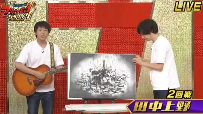 アキラ100％、フリップ芸で新ネタ披露！  生放送でヒヤヒヤ…初MCの泉里香「私は見たかった」 8枚目