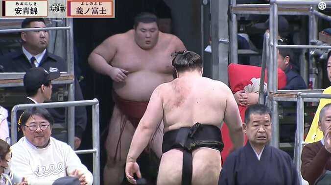 安青錦、黒星直後に花道奥で驚きの光景 「ひょっこりあたみんw」「すごい勢いでログインw」ファン注目の一コマ 3枚目