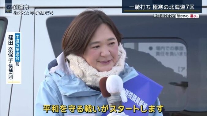 中道改革連合・前　篠田奈保子候補