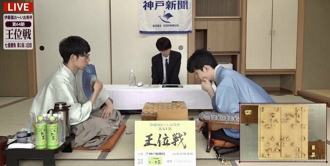 藤井聡太王位VS佐々木大地七段 序盤の勝負所 挑戦者の長考に解説棋士「勝てば勝因、負ければ敗因ともなりかねない選択なので長考も納得」／将棋・王位戦七番勝負第2局 1枚目