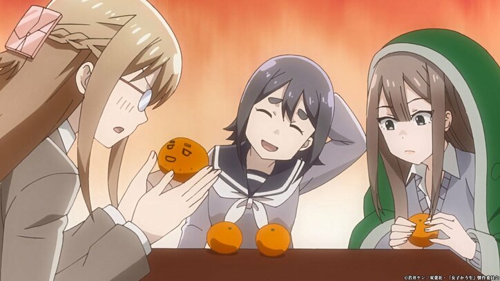 アニメ「女子かう生」第11話あらすじ&先行カット解禁! コタツで主人公が眠ってしまい…?
