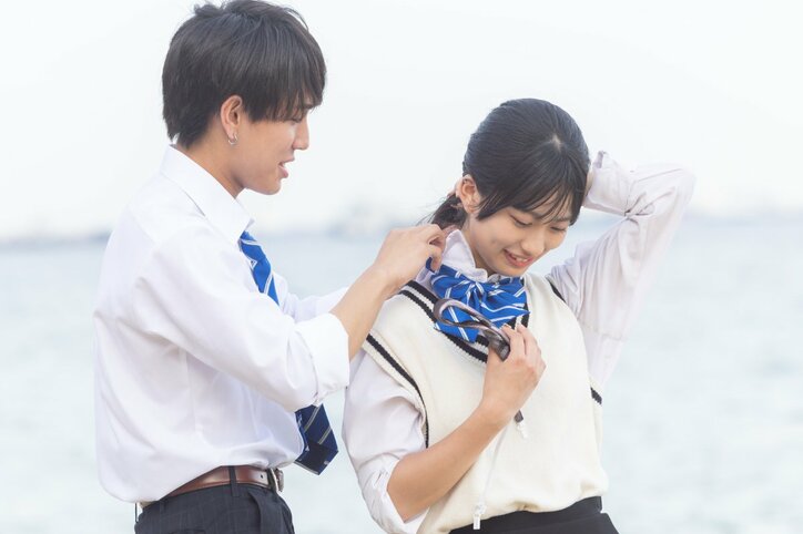 清楚系モテ女子、イケメン男子と告白成立で大胆お姫様抱っこ!「ドキドキしたの、一緒にいて」