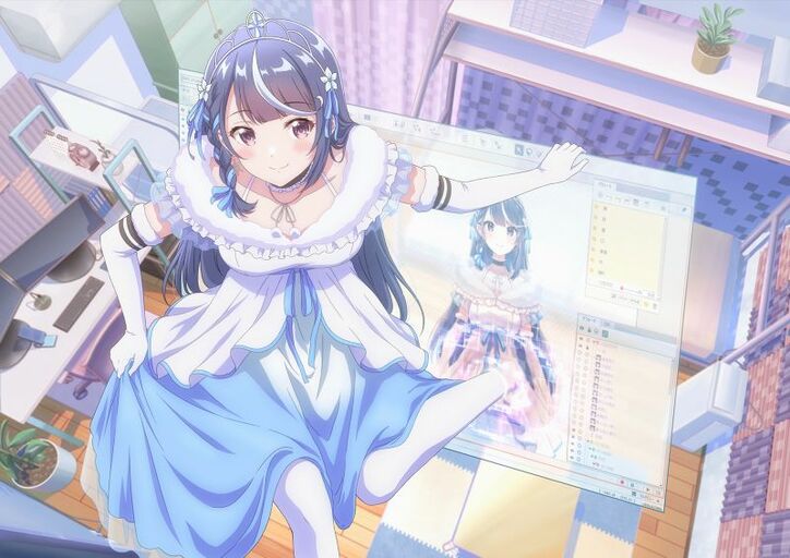 アニメ『VTuberなんだが配信切り忘れたら伝説になってた』ティザービジュアル