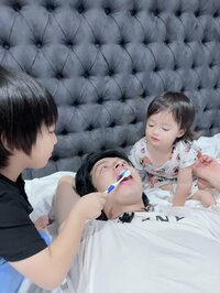 アレクサンダー『歯磨きしてくれてありがとな❤️』