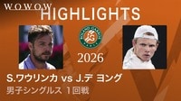 男子シングルス１回戦 【ショートハイライト】S.ワウリンカ(SUI) vs J.デ ヨング(NED) 