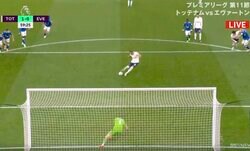 さあ、どっちに蹴ったのか？ PK成功率90%を超える名手ケイン、英代表の同僚GKが読みを当てたが止められず！