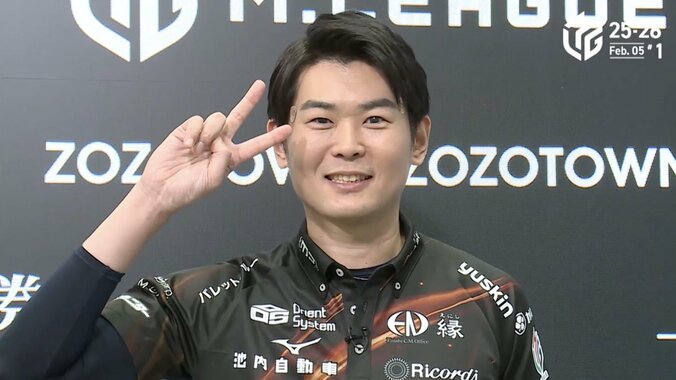 【写真・画像】ビッグマン竹内元太、ノリに乗る後輩・永井孝典に威厳を見せつける逆転勝利「永井に追いつけ追い越せで頑張ります！」/麻雀・Mリーグ　1枚目