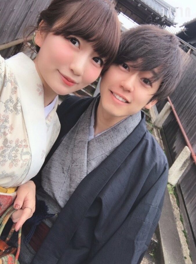 あいのり・桃、彼氏と着物で京都旅行を満喫「なるべく老けて見えない柄選びが大変」 1枚目