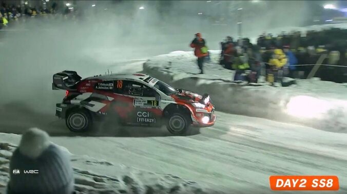 世界ラリー、日本人ドライバーの“豪快ドリフト”に現地ファン熱狂 2年連続表彰台も「次はもっとプッシュしたい」 3枚目