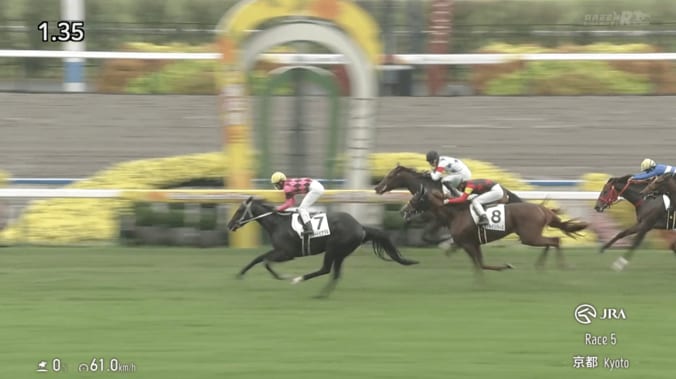 【映像】武豊騎乗のキズナ産駒“ノーステッキ”完勝デビュー（実際の様子）
