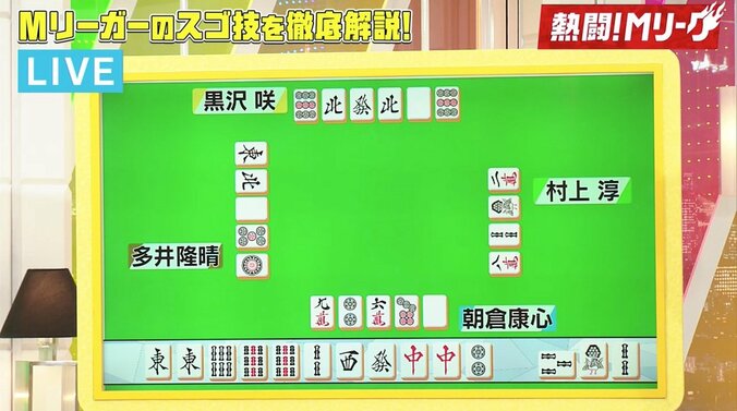 麻雀好き芸能人が「激ウマ！」で満場一致　朝倉康心、至高の選択／麻雀・Mリーグ 3枚目