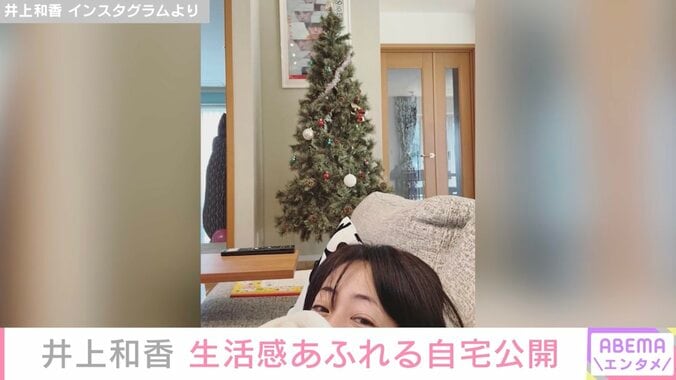 井上和香、生活感あふれる自宅&飾りが少ないクリスマスツリー公開「今年初めて買ってみました」 1枚目