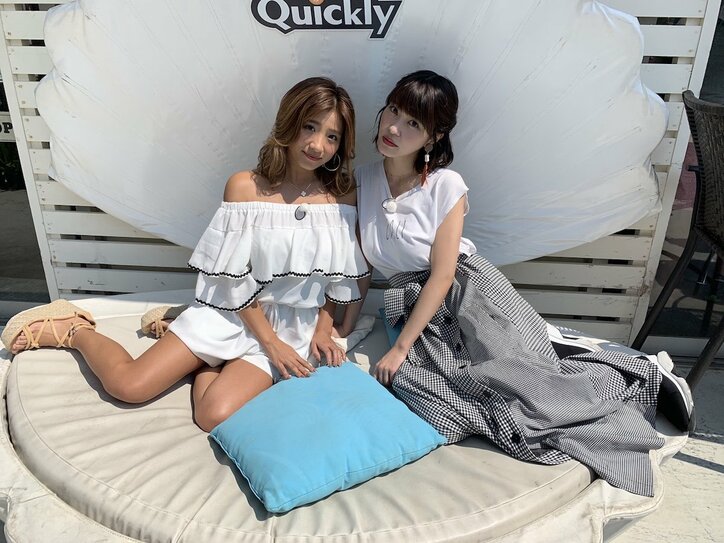 岸明日香＆葉月あやが悩殺水着姿を披露で、ダイアン＆ライス大興奮！『芸能人有給トラベル～沖縄で全力！ウチトケ癒し旅！～』