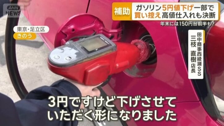 ガソリンスタンドの決断