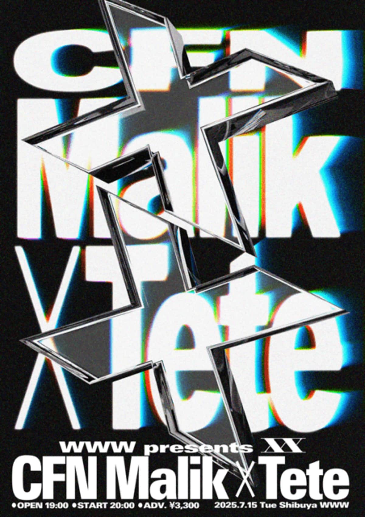 CFN Malik × Tete。時代を突き刺す注目の2組が登場。WWWによるツーマン