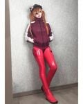 「本物のアスカやん」「超完璧」コスプレイヤー・プーチン、「エヴァ」アスカに扮したクールなジャージ姿に称賛続々
