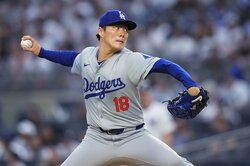 山本由伸、渡米後最高の投球！7回2安打無失点7奪三振 メジャー自己最速158.4キロに最多106球の熱投 ヤンキース打線とブーイングまで封じる快投「いつも以上にいい感覚」