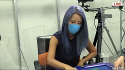 永遠のギャル雀士・和久津晶、Mリーグ開幕に準備万端 ばっちり日焼けに髪はチームカラーのブルーに