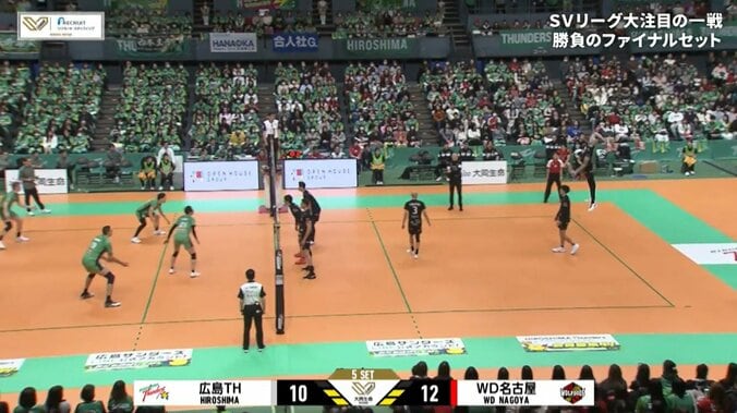 男子バレー、サーブ