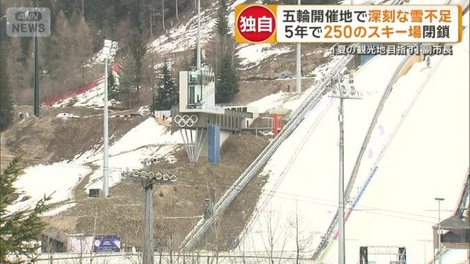 雪不足が深刻化
