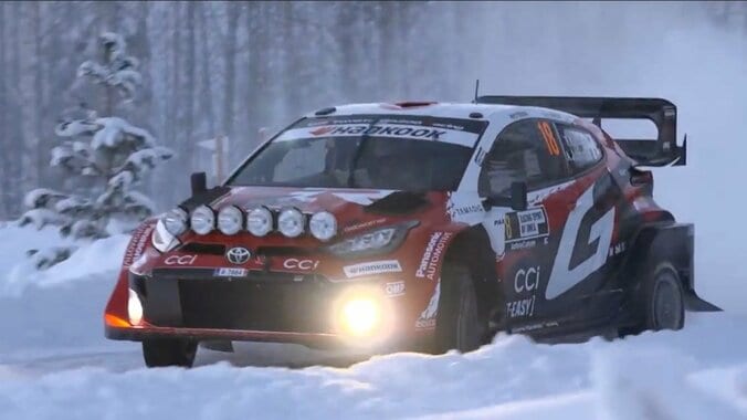 【写真・画像】世界ラリー、日本人ドライバーが雪壁激突も“無傷で生還” 2位表彰台の裏であわや…魔のコーナーで危機一髪の瞬間　1枚目