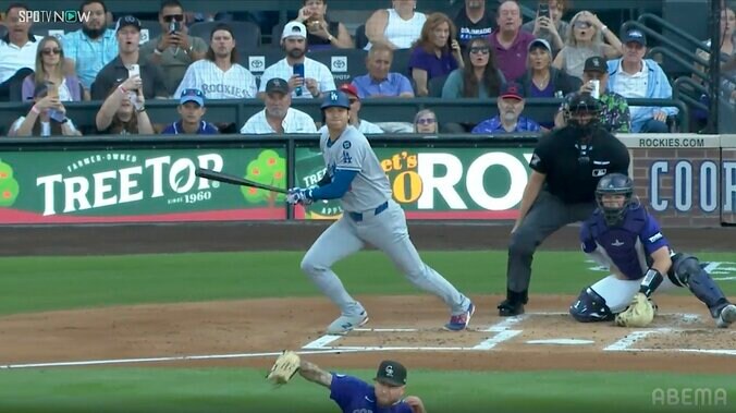 「ほぼ正面でしたが…」 大谷翔平の投手転倒171キロライナーで実は“遊撃手も”の衝撃光景「お構いなしに抜けていった」 4枚目