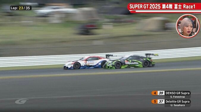 「あれはあかんやろ」スープラVSスープラで「左に切ってる」 まさかの接触バトルに脇阪寿一も“激おこ”？ スタジオ“一瞬だけ”緊張走る 5枚目