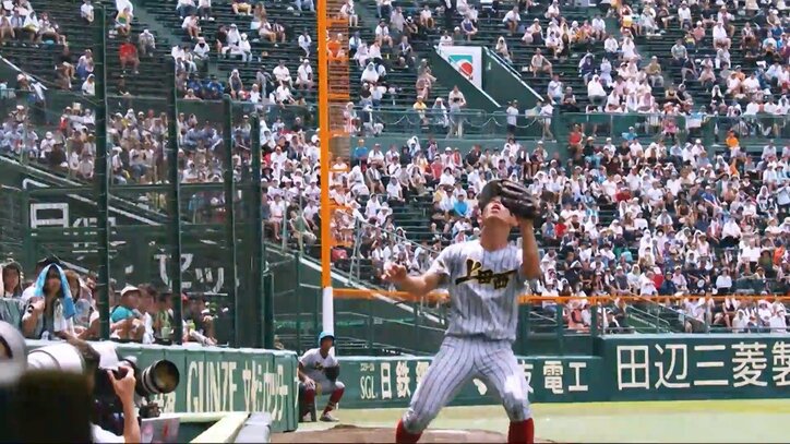 上田西・片平結絆選手、倒れ込んでもボール離さず！執念のファインプレーに観客から大拍手