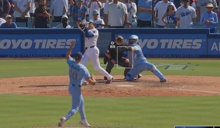 【写真・画像】ウソでしょ…？ 大谷翔平、爆速弾に“混乱”「なんで？w」「これはビビる」相手バッテリー＆審判のリアクションが話題に「ドン引きやん」　1枚目