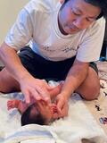  だいたひかるの夫、息子の初めての沐浴に挑戦「親子揃ってほぼ、終始ジタバタ」 