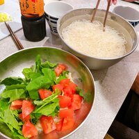 桃『お風呂前の大はしゃぎたろと、最高の手抜き夕飯』