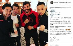 ボクシング元世界王者、山中慎介＆長谷川穂積の2ショットにファン「安堵と感激」