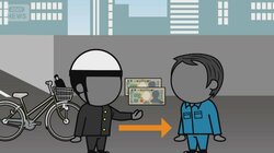 自転車「青切符」を悪用　高校生から2000円だまし取る　「手信号しないといけない」