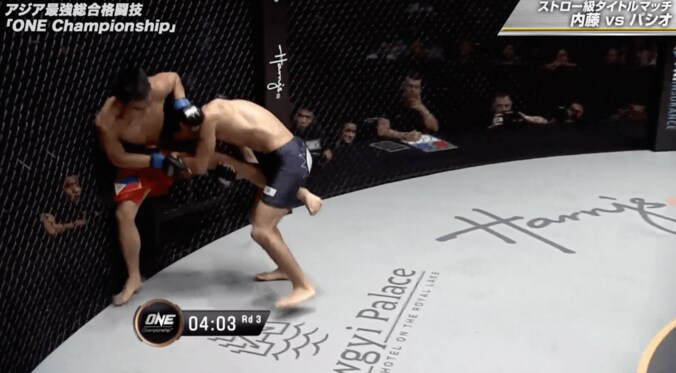 【ONE】内藤のび太、まるでジャイアンとの決闘スタイル   粘り強い執拗なタックルで勝利 10枚目