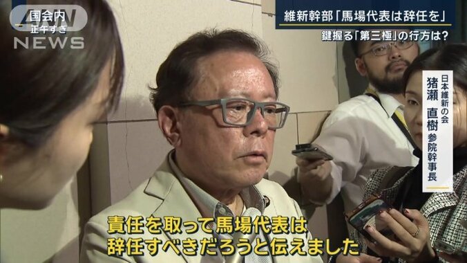 日本維新の会　猪瀬直樹参院幹事長