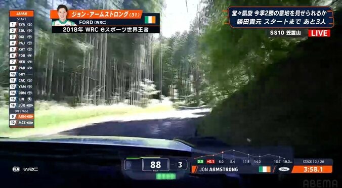 ラリージャパン、日本の山道を120km/h超で疾走するド迫力光景に「ギリギリ側溝…」「タイヤ入っちゃってるんじゃ」驚きの声 5枚目
