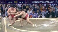 力溢れる高安の相撲内容